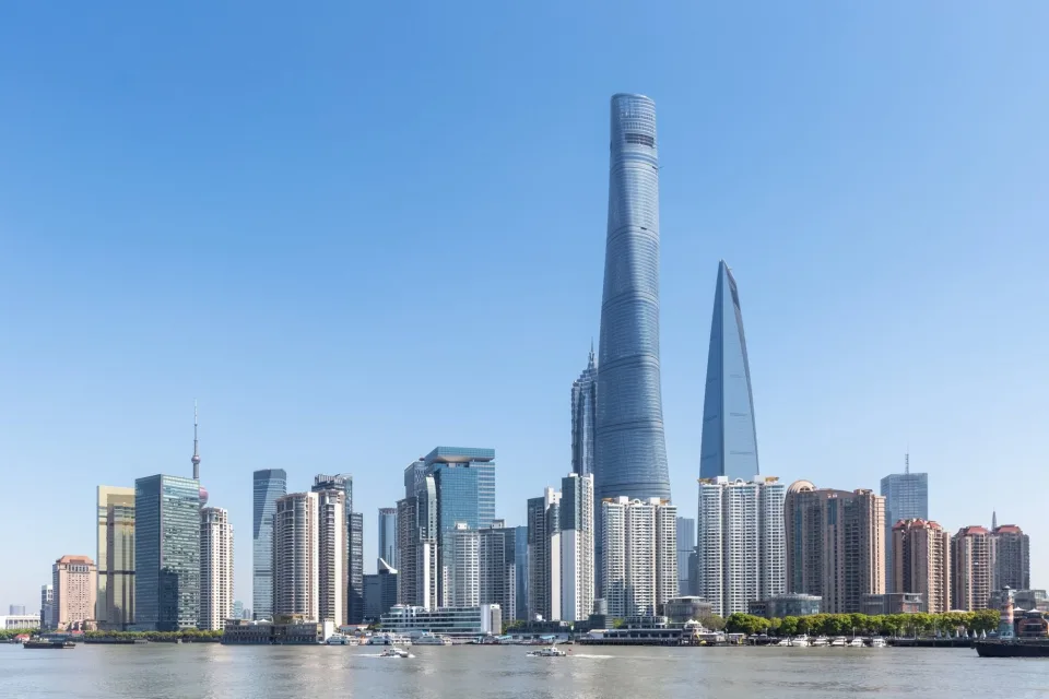 Shanghai skyline along the Huangpu River